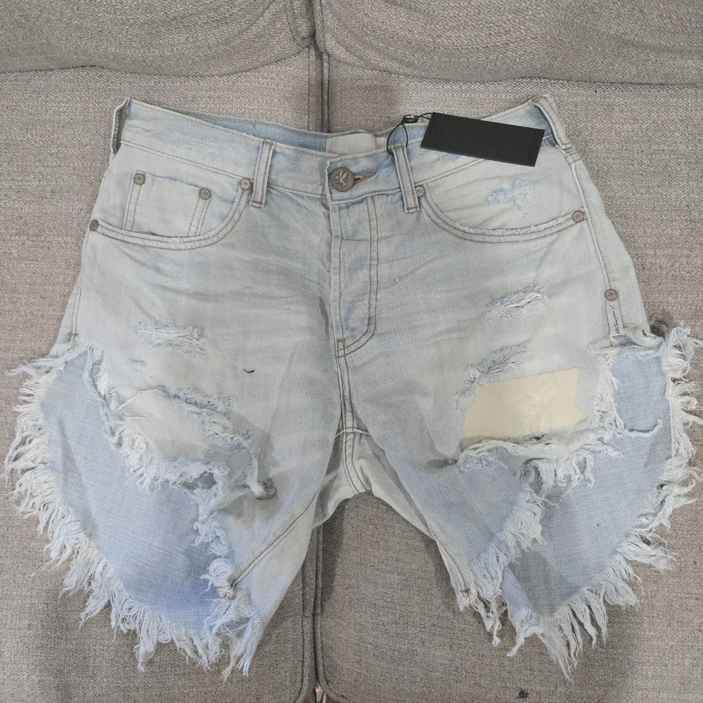 One Teaspoon Blue Jean Shorts with Distressed Hem (RESERVED) DO NOT BUY